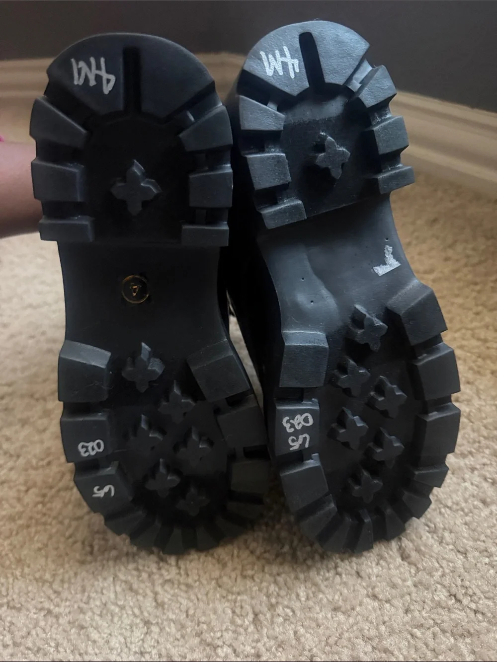 Steve Madden Black Patent Lace-Up Kids Boots with Multicolor Bead Accents